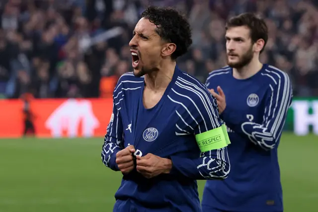 Marquinhos celebrates