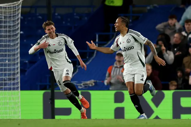 Steve Kapuadi of Legia Warszawa celebrates