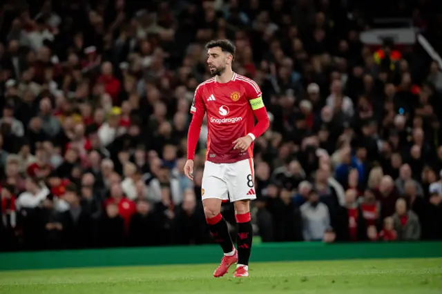 Bruno Fernandes of Manchester United in action