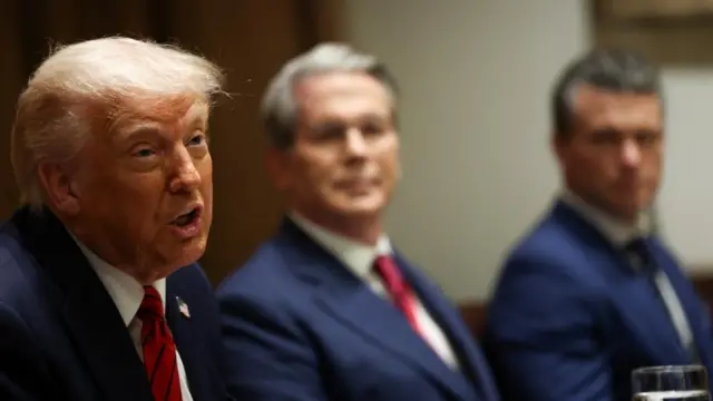 Donald Trump at the meeting.