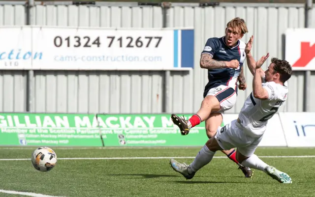 Calvin Miller fired Falkirk in front against Raith Rovers