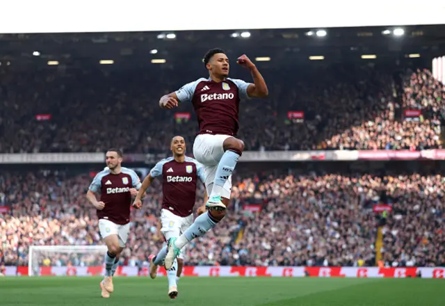 Ollie Watkins of Aston Villa celebrates