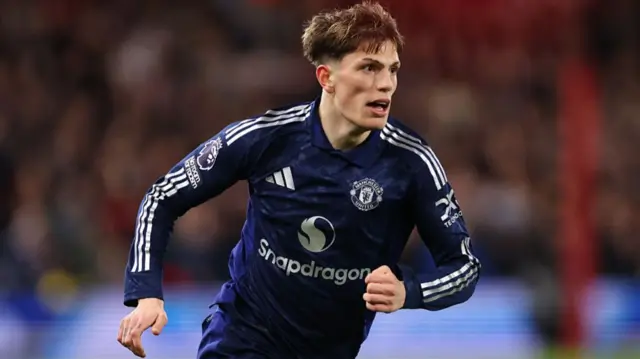 Alejandro Garnacho of Manchester United during the Premier League match against Nottingham Forest
