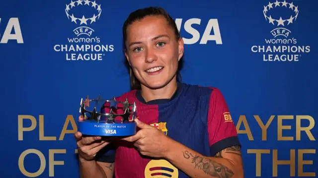 Player of the match Claudia Pina