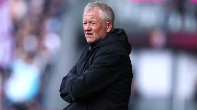 Sheffield United boss Chris Wilder during the Burnley game
