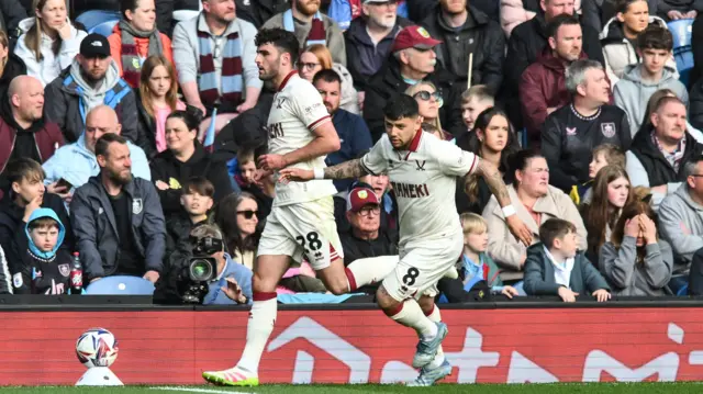 Tom Cannon celebrates his equaliser at Burnley