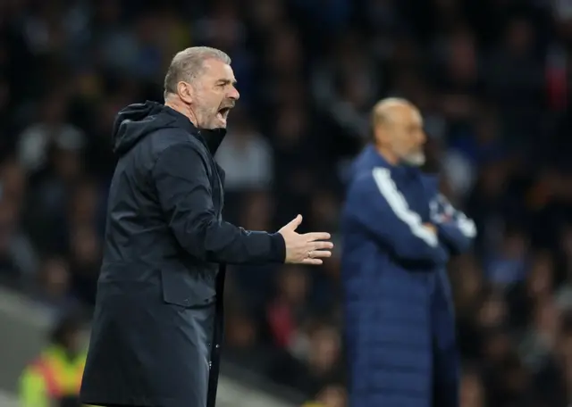 Postecoglou shouts in frustration