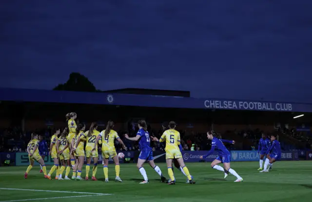 Chelsea's Catarina Macario scores their third goal
