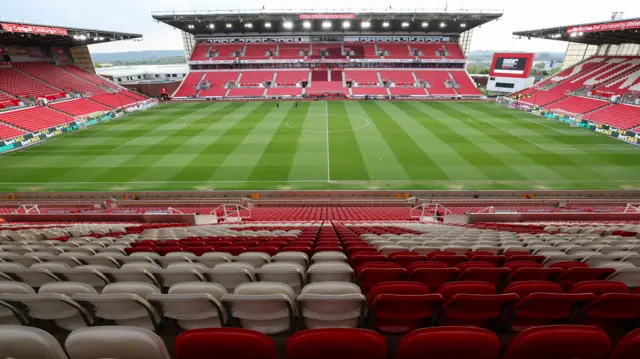 General view of the bet365 Stadium