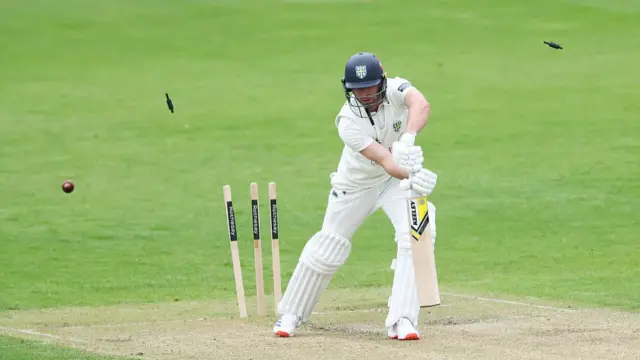 Colin Ackermann is bowled