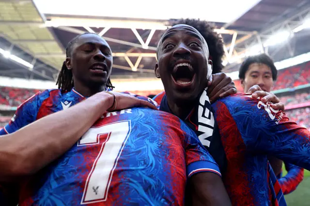 Palace players celebrate