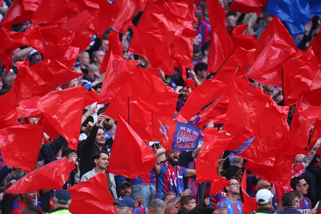 Crystal Palace fans celebrate
