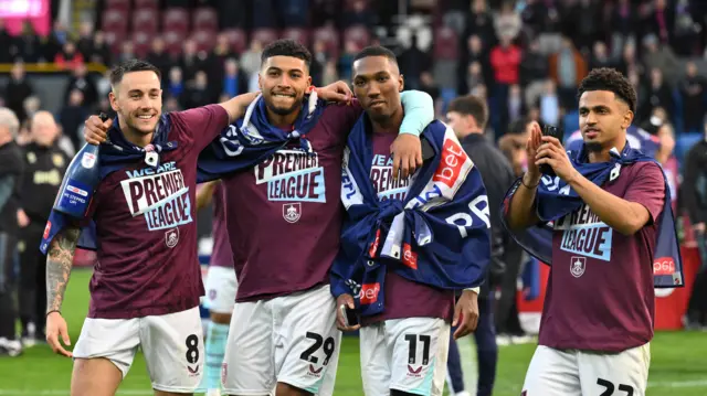 Burnley celebrate promotion