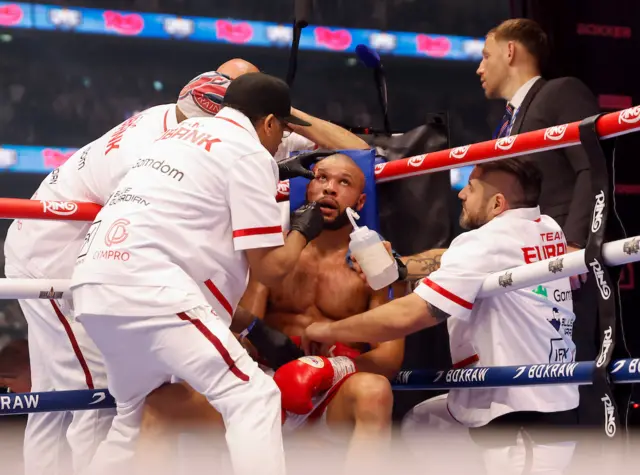 Chris Eubank in his corner