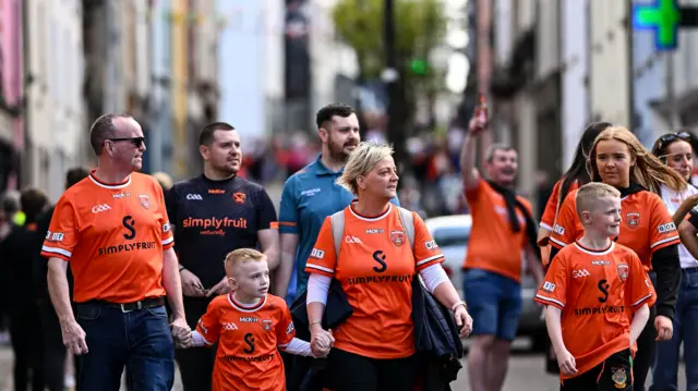 Armagh fans in Clones