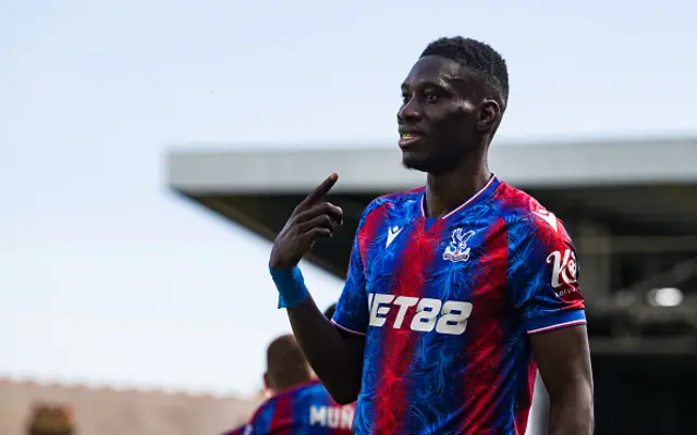 Crystal Palace's Ismaila Sarr celebrates