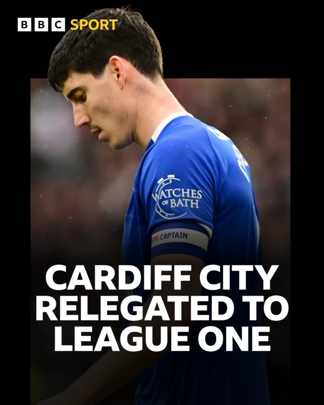 Cardiff relegated graphic