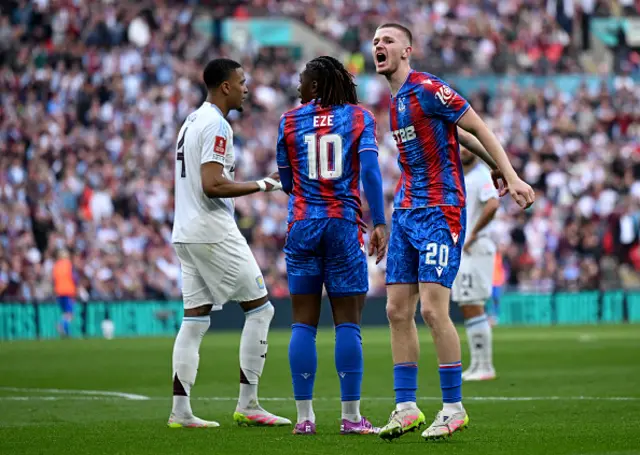 Adam Wharton and Eberechi Eze of Crystal Palace celebrate
