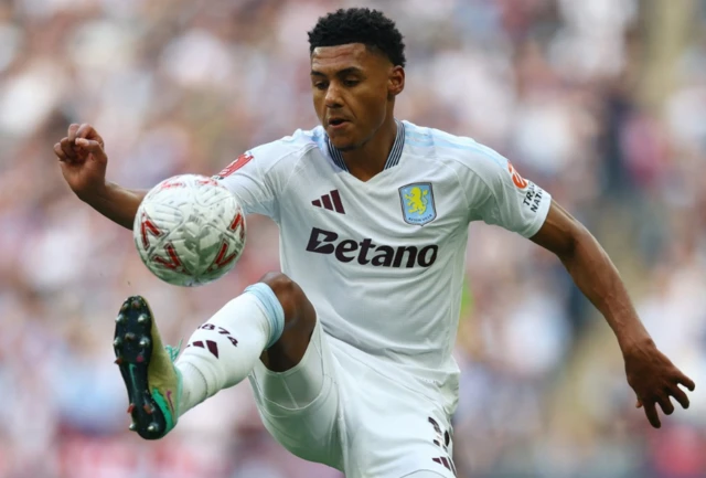 Aston Villa's Ollie Watkins in action