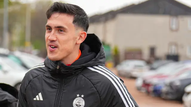 Aberdeen midfielder Jamie McGrath