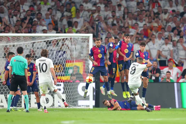 Kylian Mbappe free-kick