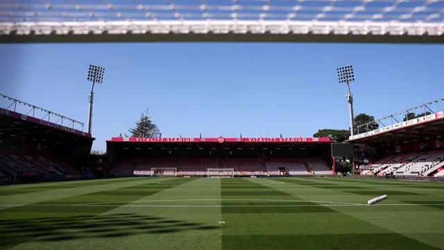 A general view of the Vitality Stadium