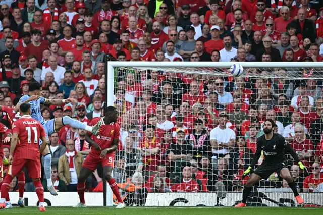 Dominic Solanke (2L) heads home the opening goal