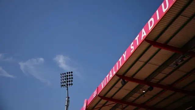 The Vitality Stadium in the sunshine