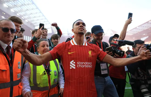 Trent Alexander-Arnold celebrates