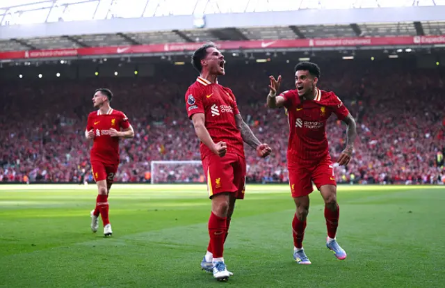 Alexis Mac Allister of Liverpool celebrates