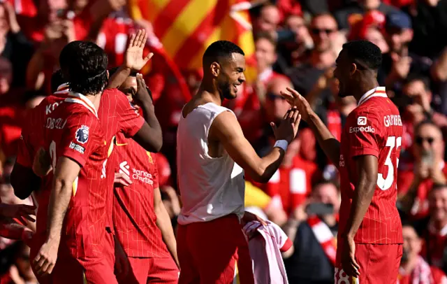 Cody Gakpo of Liverpool celebrates