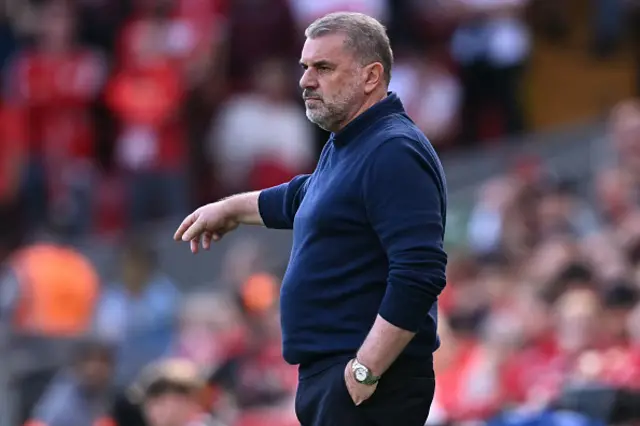Ange Postecoglou gestures
