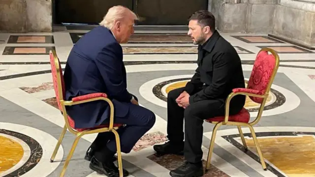 Trump and Zelensky