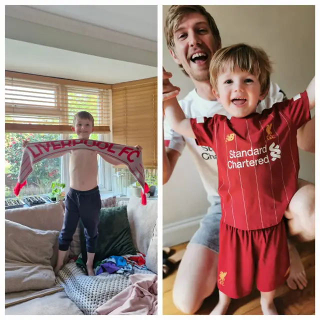 Liverpool fans celebrating