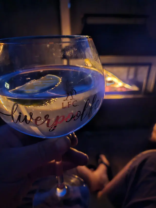 Liverpool gin glass