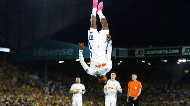 Largie Ramazani celebrates
