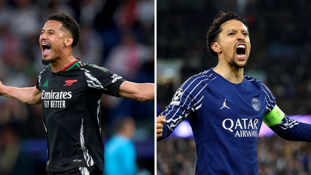 William Saliba and Marquinhos