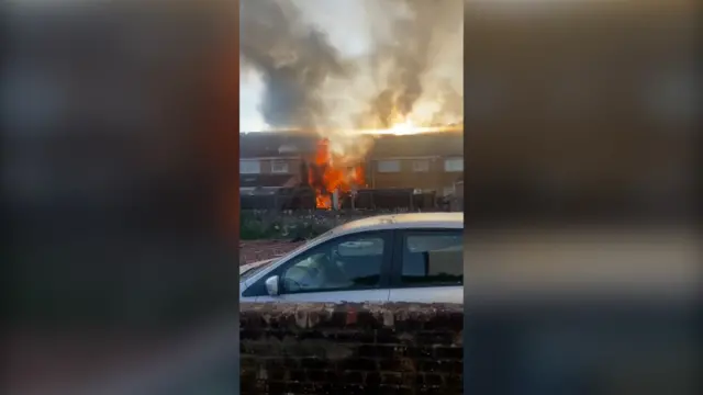 Fire at property in Yate