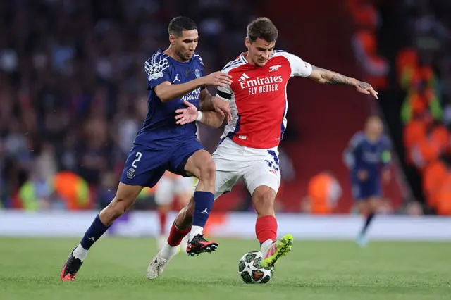 Achraf Hakimi and Jakub Kiwior