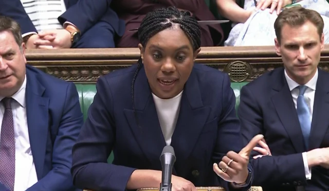 Kemi Badenoch speaking at PMQs