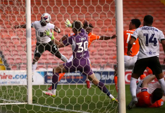 Birmingham City's Ethan Laird scores