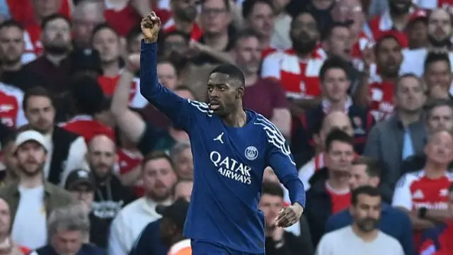 PSG forward Ousmane Dembele