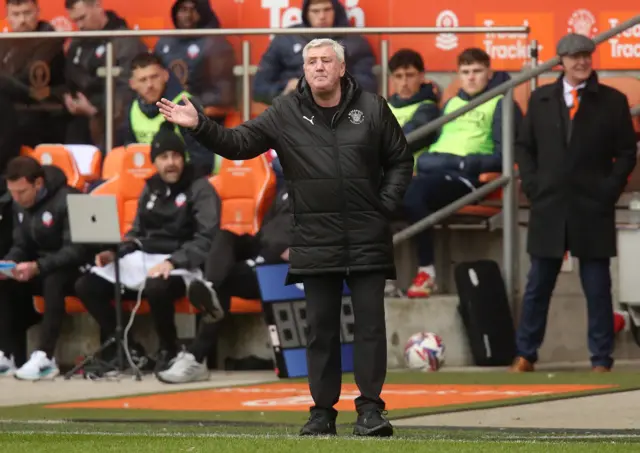 Blackpool boss Steve Bruce