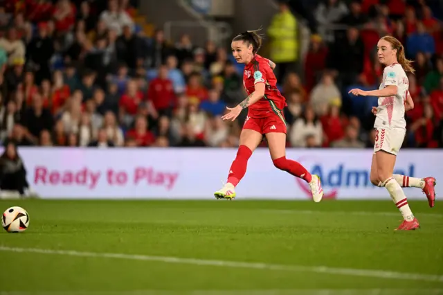 Hannah Cain's shot is saved