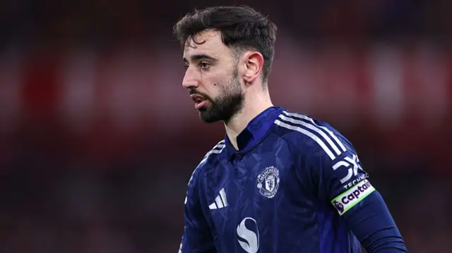 Bruno Fernandes of Manchester United during a Premier League game