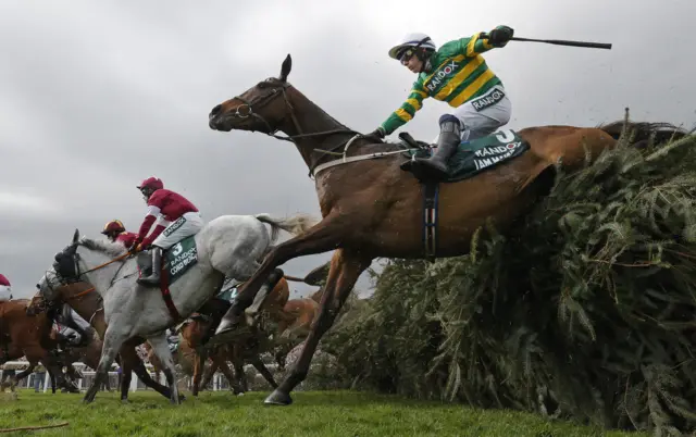2024 Grand National winner I Am Maximus jumps The Chair fence