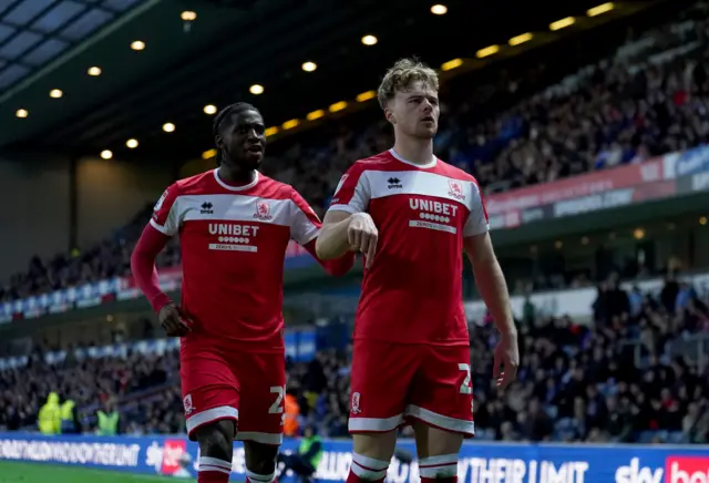 Middlesbrough's Tommy Conway celebrates