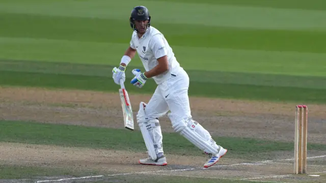 Tom Clark batting for Sussex