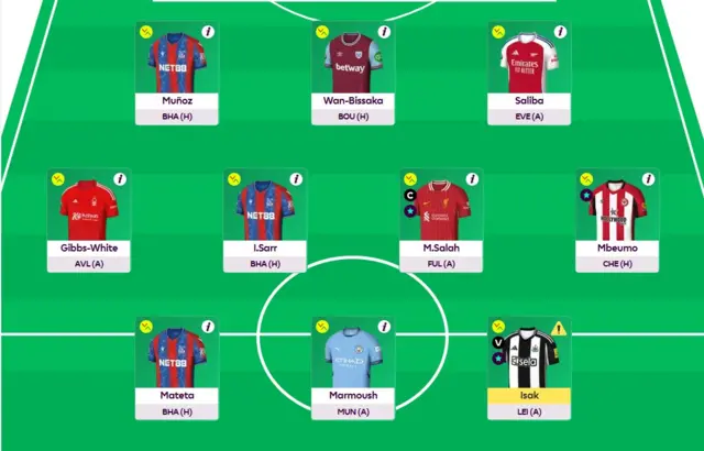 FPL team graphics