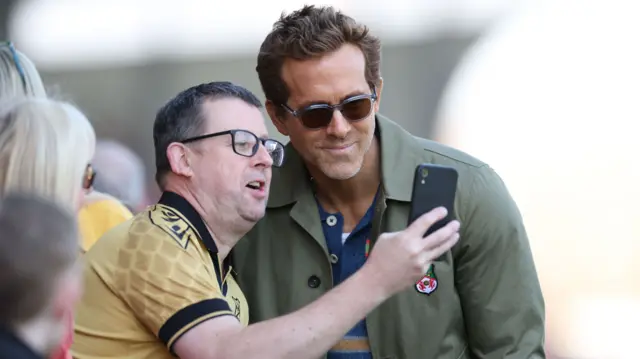 Ryan Reynolds with a fan